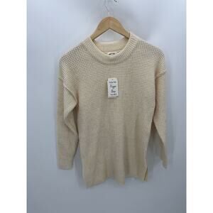 NWT Hippie Rose Winter Cloud Knit Crew Neck Long Sleeve Sweater Womens Size XS